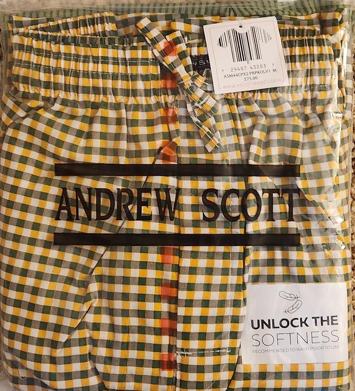 Andrew Scott Men's 2 Pack Super Soft Woven Pajama & Sleep Long Lounge PJ Pants (2 Pack- Olives, Small) - Image 4